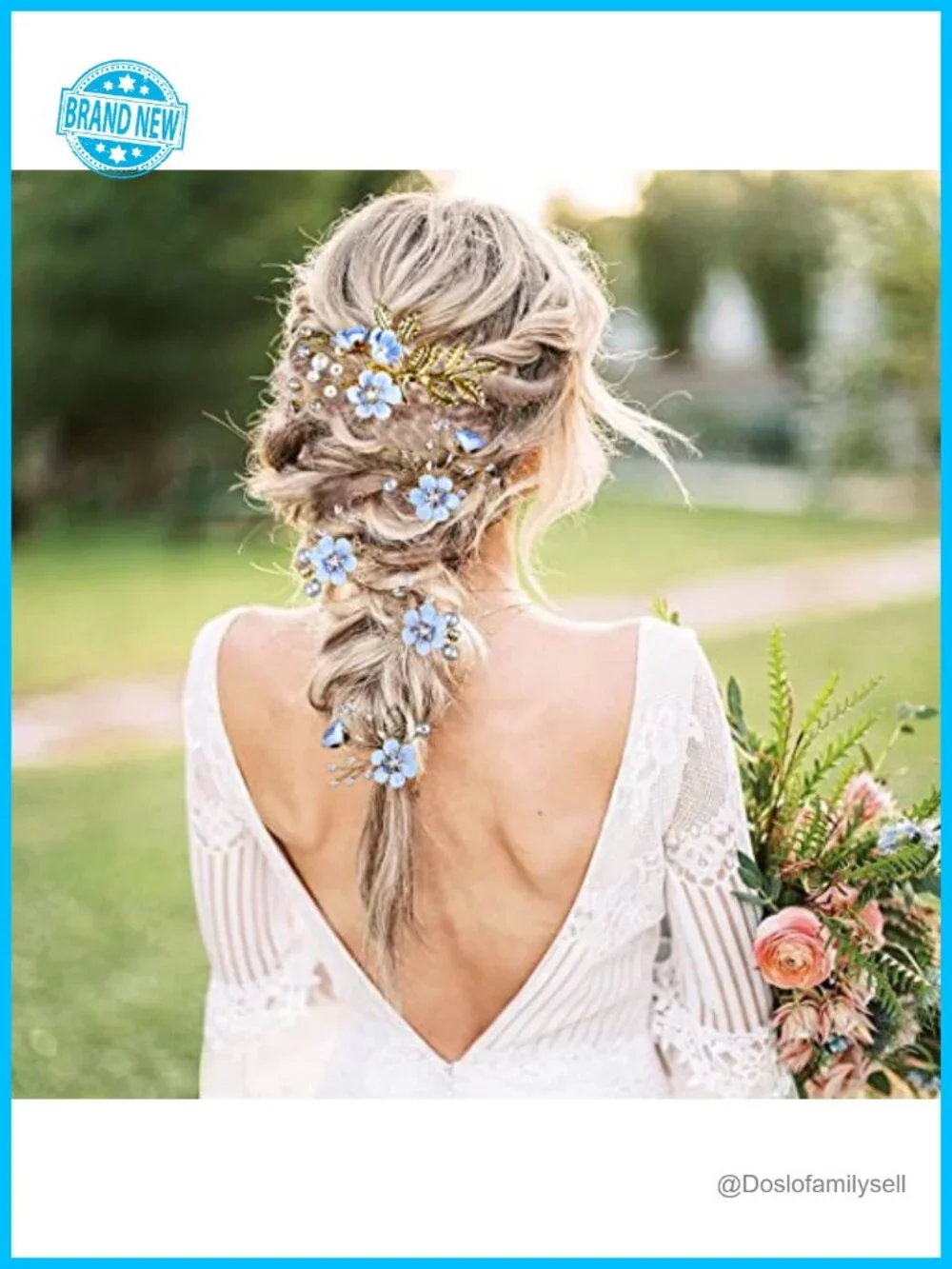 5PCS Bridal Hair Pins Crystal Pearl Hair Clips Headpiece Rhinestone Wedding